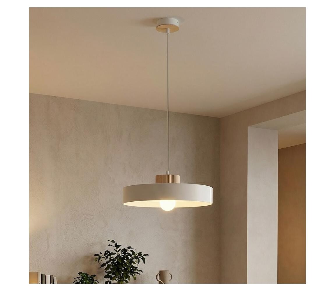 EMIBIG Lustr na lanku KIVI 1xE27/15W/230V bílá 1669/1L