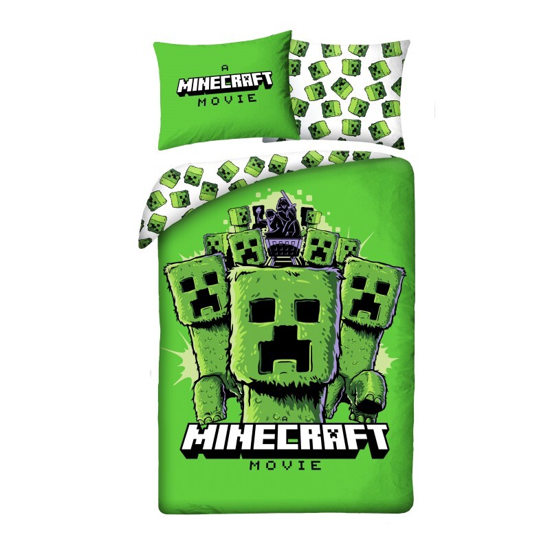 Halantex Bavlněné povlečení 140x200 + 70x90 cm - Minecraft 