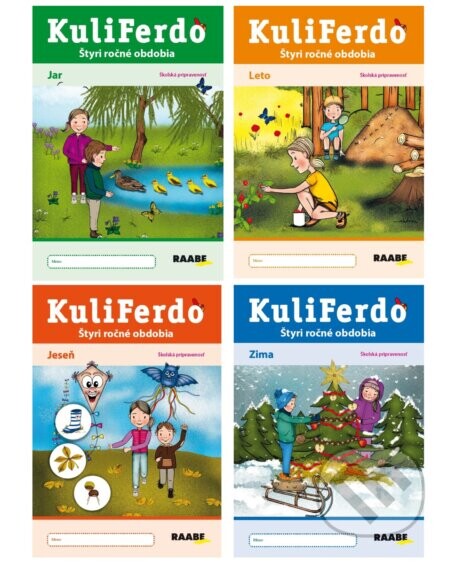 Kuliferdo štyri ročné obdobia - školská pripravenosť (4 ks) - Jana Pechancová, Noemi Keřkovská, Hana Nádvorníková