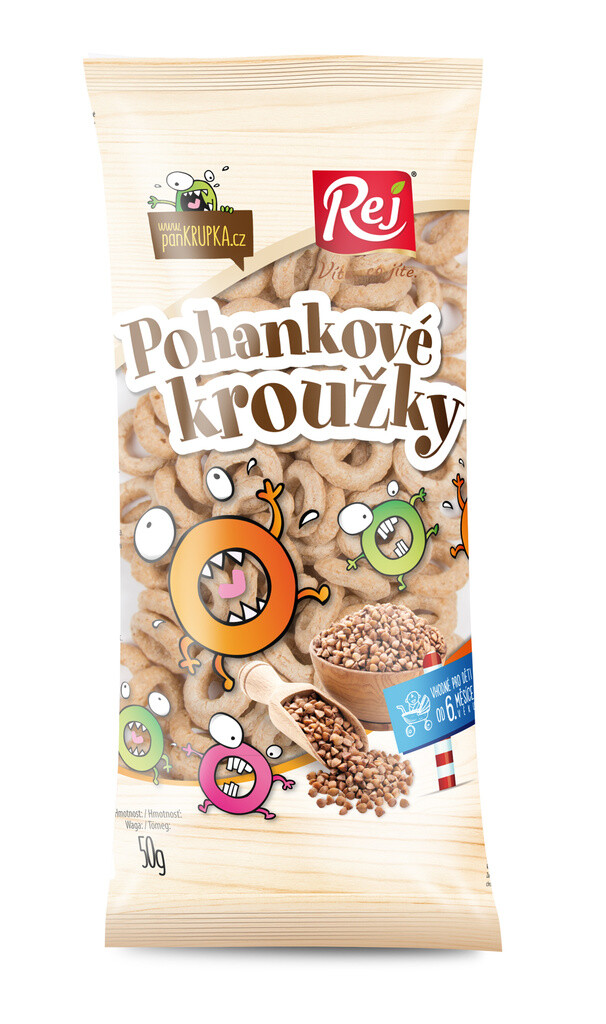 REJ Pohankové kroužky bez soli 50 g DMT 05/2026