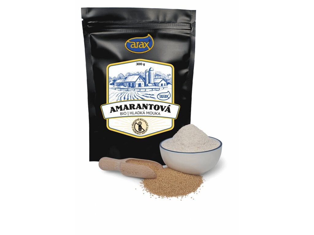 ARAX Mouka amarantová hladká nat. 300 g DMT 03/2026