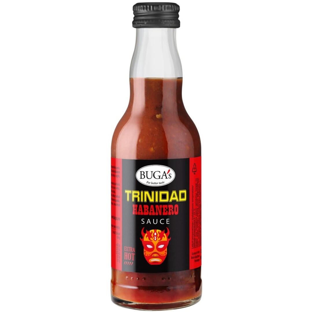 BUGA BUGA'S Trinidad Habanero omáčka sklo 220 g