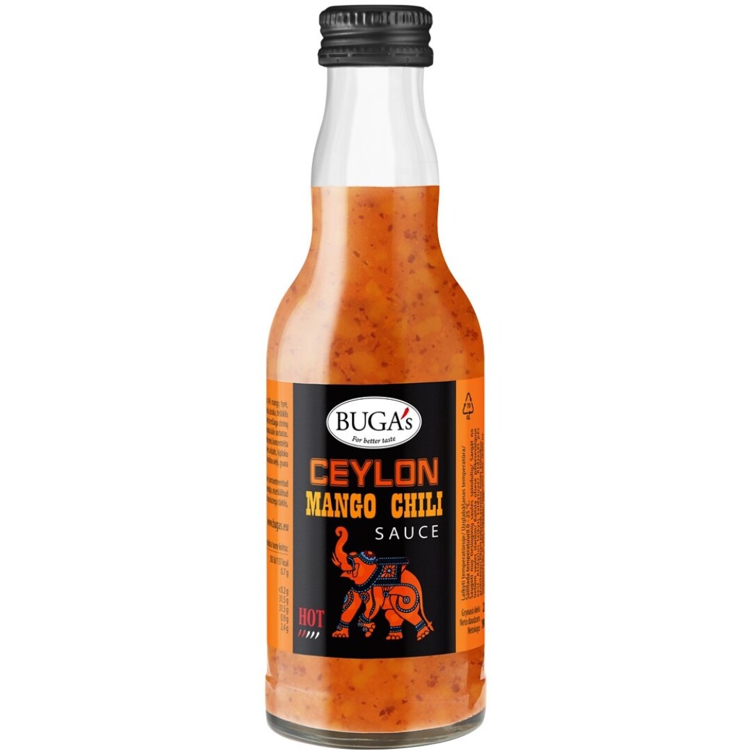 BUGA BUGA'S Ceylonská omáčka s mangem a chilli sklo 220 g