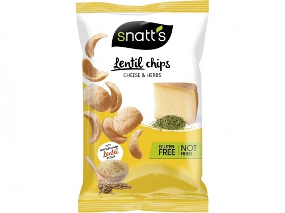 Snatt's Snatt's Lentil chips - sýr, bylinky 85 g BEZLEPKOVÉ DMT 03/2026
