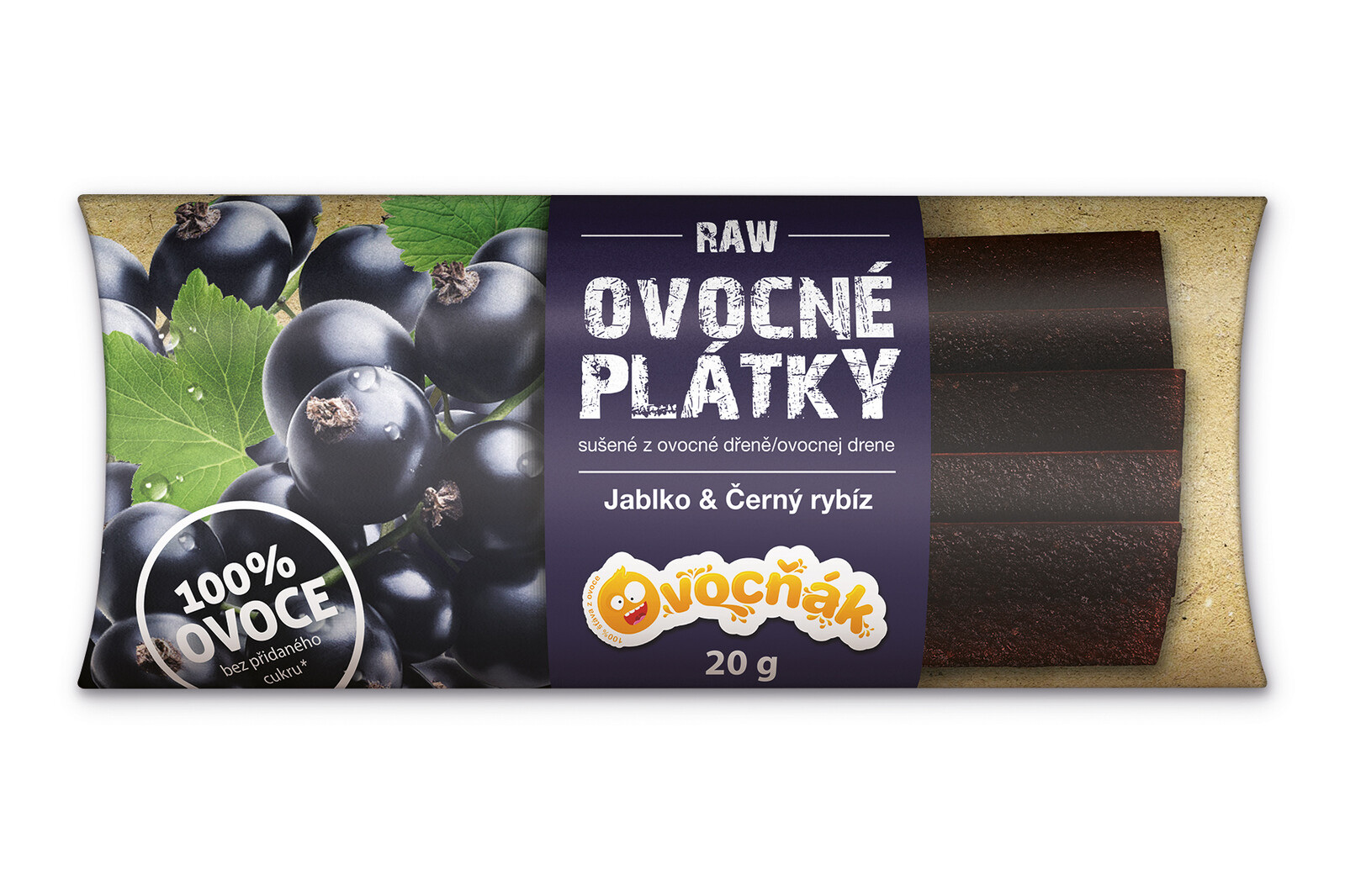 OVOCŇÁK ovocné plátky Rybíz 20 g DMT 03/2026