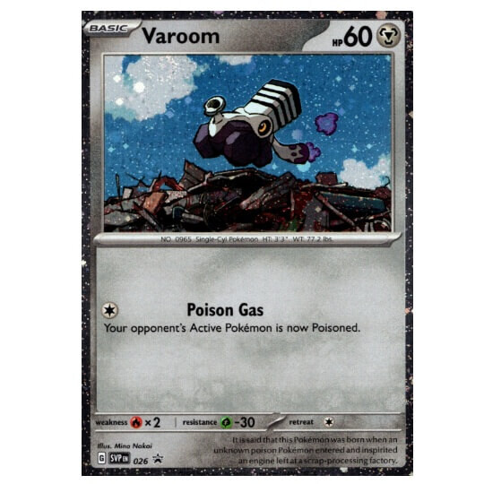 Pokémon promo karta Varoom z 3-packu Paldea Evolved