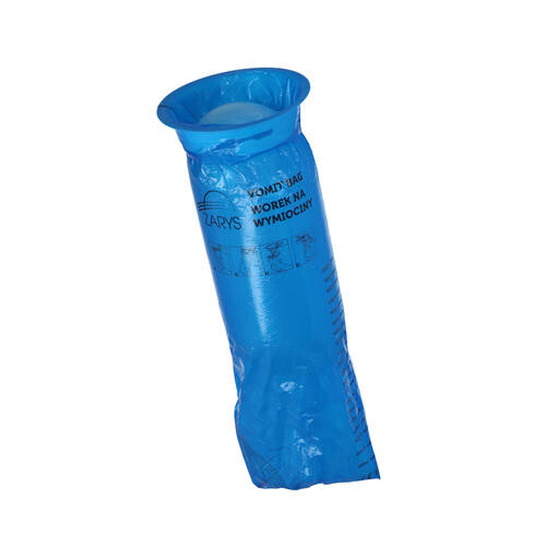 Zarys sáček na zvratky - se škálováním, 2000ml, modrá, nesterilní, 20 ks