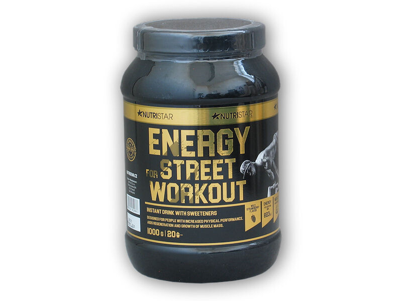 Nutristar Energy street workout 1000g Varianta: čokoláda