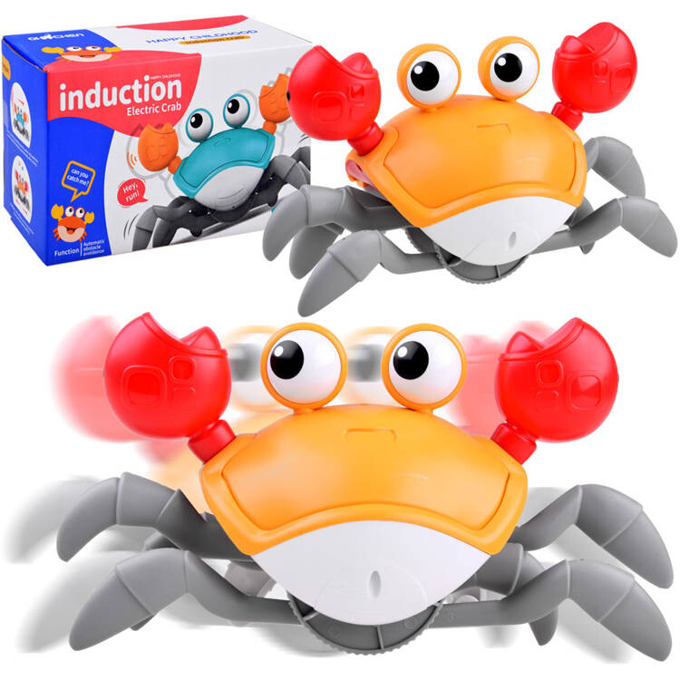 Mamido Interaktivní prchající krab s melodiemi oranžový