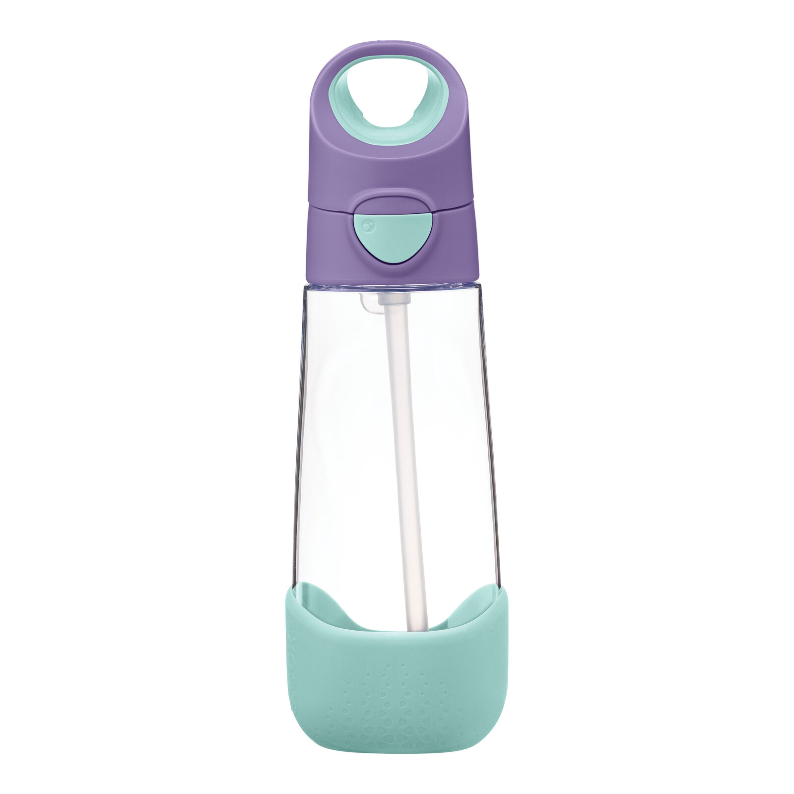 B.box láhev na pití s brčkem 600ml - lilac pop