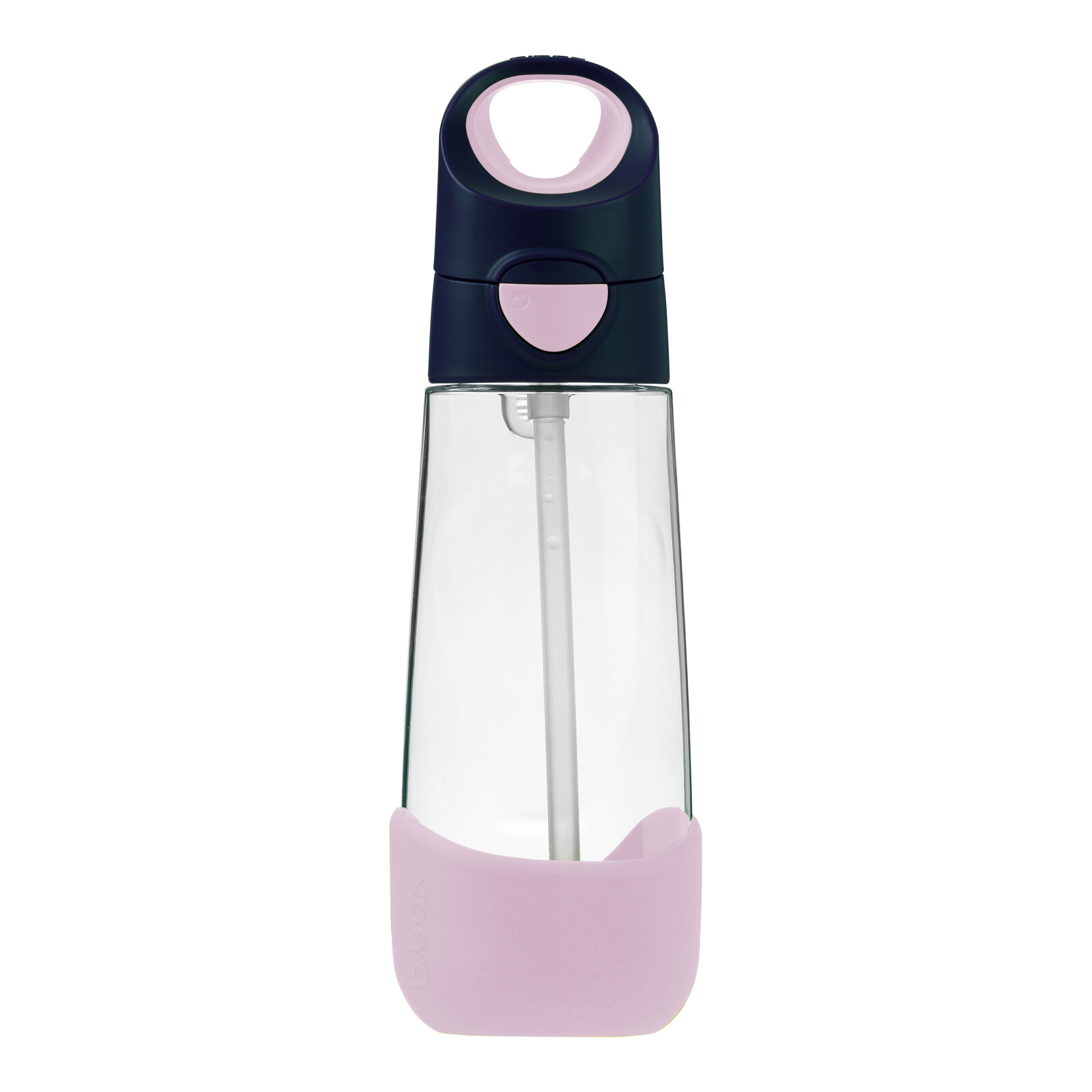 B.box láhev na pití s brčkem 600ml - indigo