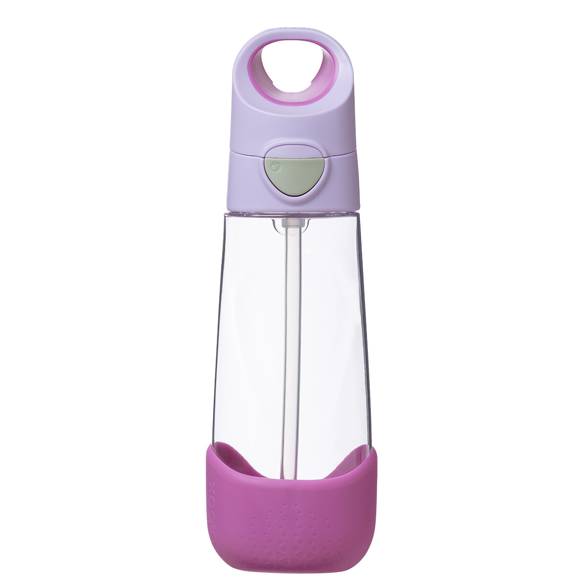 B.box láhev na pití s brčkem 600ml - sugar plum