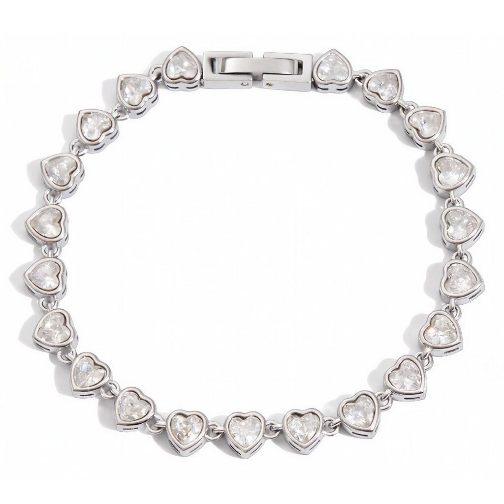 ELENYS Valena Silver – náramek z prémiové oceli Délka náramku: 17,5 cm
