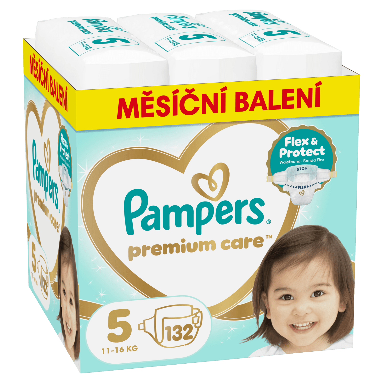 PAMPERS Premium Care Velikost 5, 11kg-16kg 132 ks