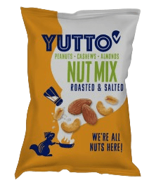 YUTTO Mix pražených a solených ořechů a arašídů 150 g