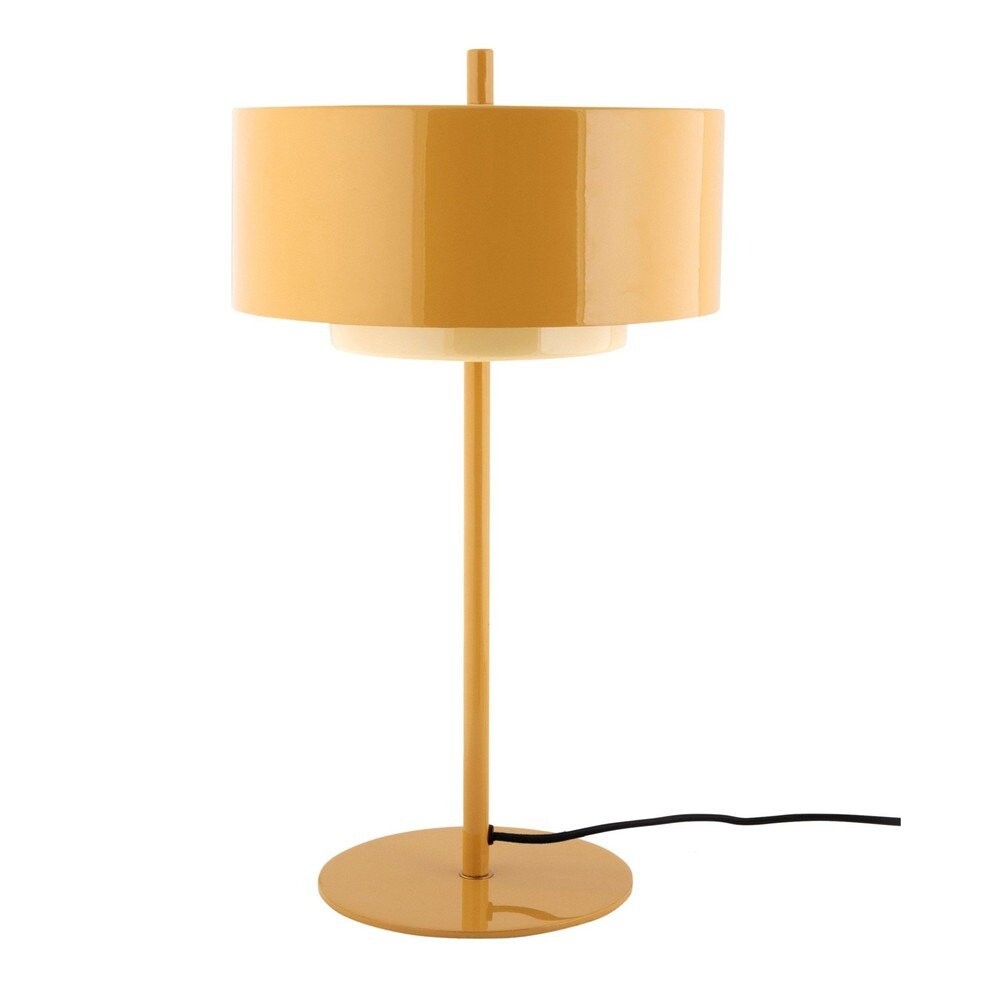 Okrově žlutá kovová stolní lampa (výška 50 cm) Grato Anillo – Leitmotiv
