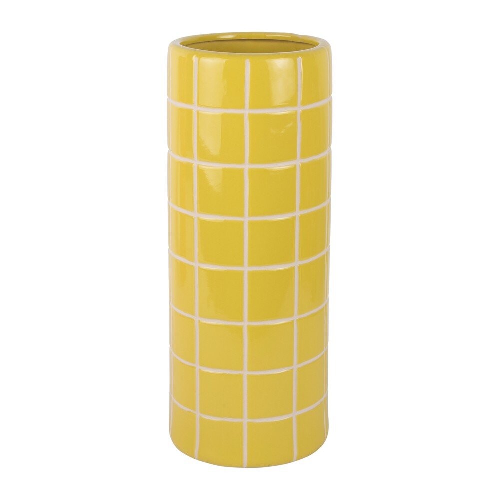Žlutá keramická váza (výška 40 cm) Retro Tiles – PT LIVING
