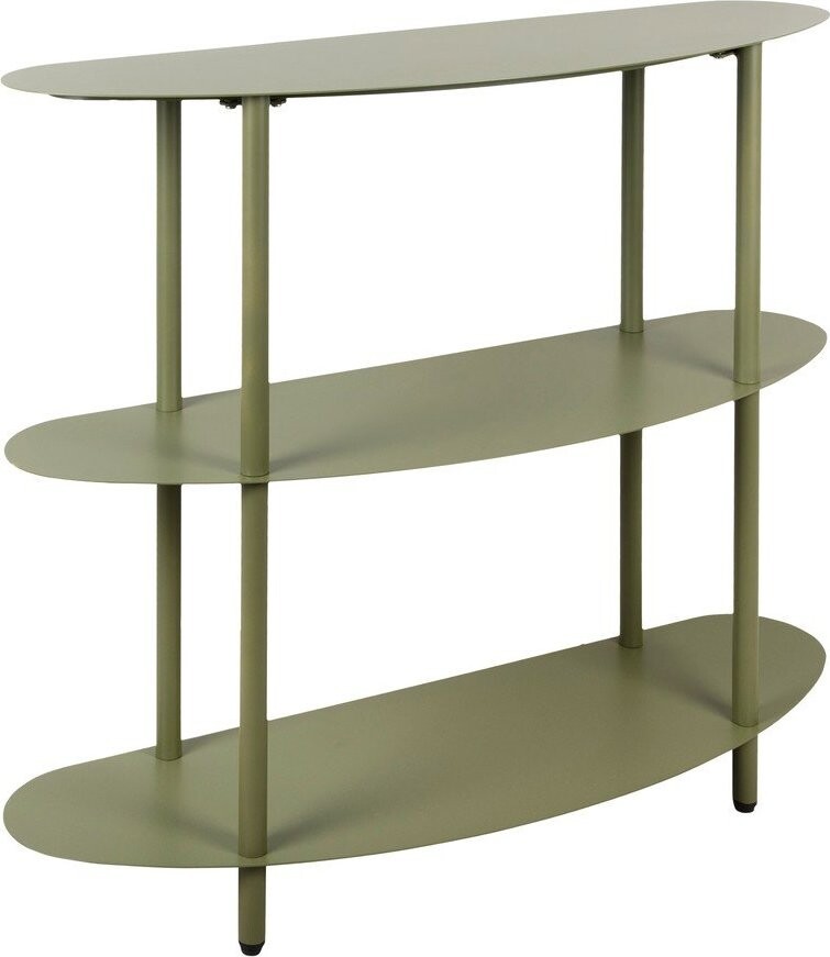 Zelený kovový regál 90x82x28 cm Riqueza – Leitmotiv