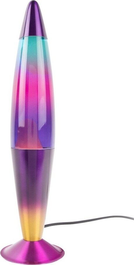 Skleněná lávová lampa (výška 41,5 cm) Rainbow Rocket Lava – Leitmotiv