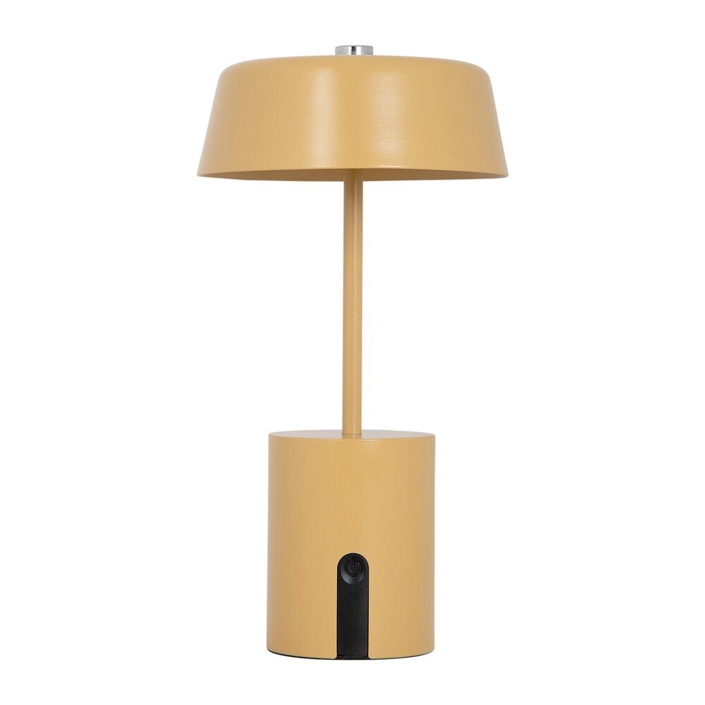 Okrově žlutá kovová LED stolní lampa (výška 22,5 cm) Elemental LED – Leitmotiv