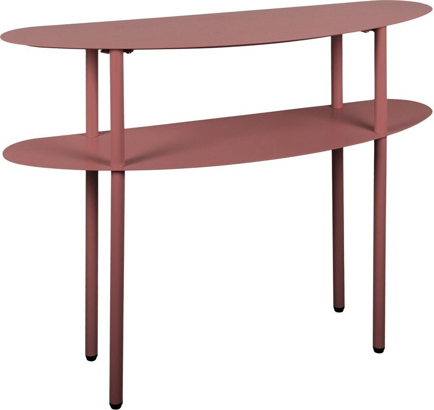 Vínový kovový konzolový stolek 28x90 cm Riqueza – Leitmotiv