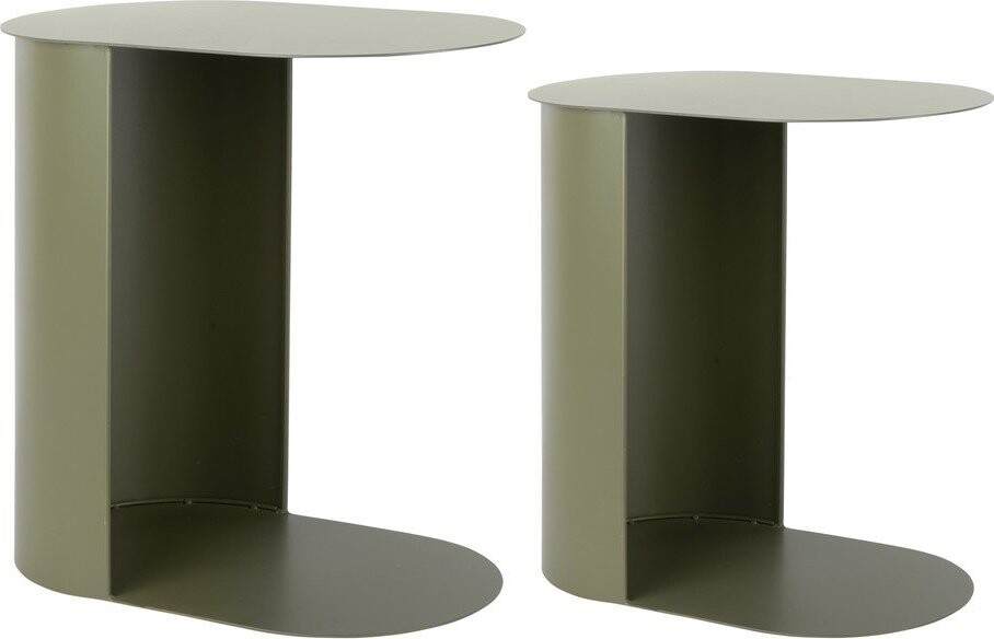 Kovový odkládací stolek Riqueza Oval – Leitmotiv
