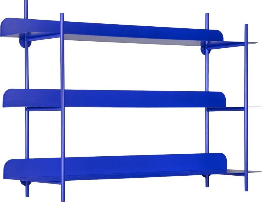 Modrá patrová kovová police 60 cm Cool Retro – PT LIVING
