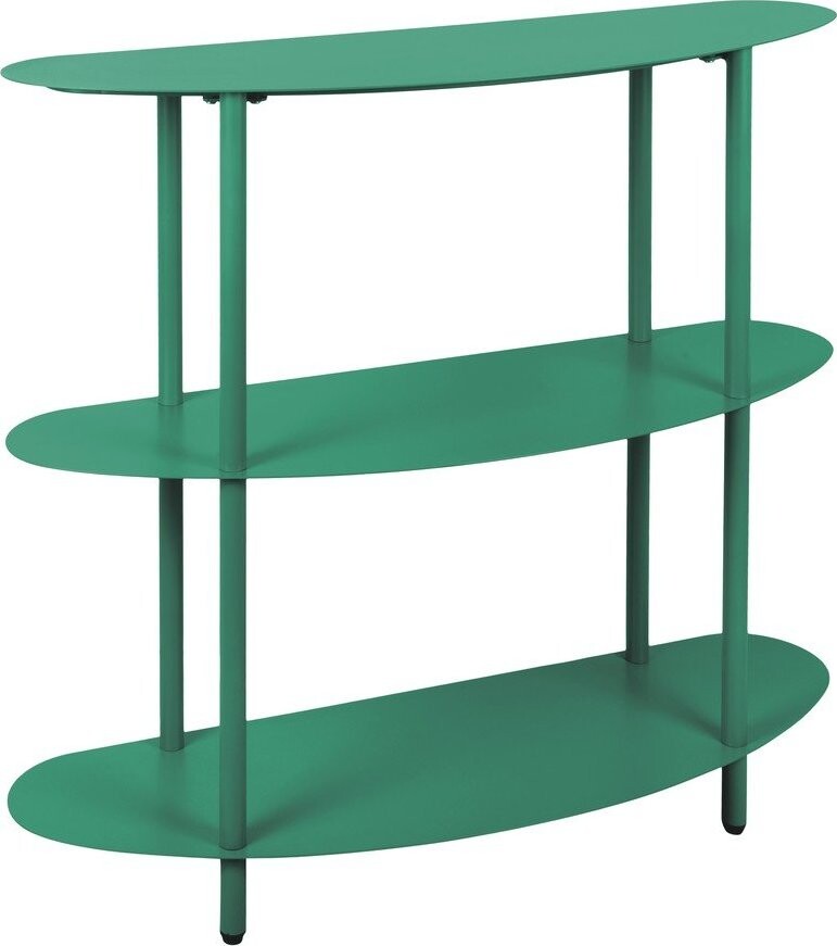 Zelený kovový regál 90x82x28 cm Cool Retro – Leitmotiv