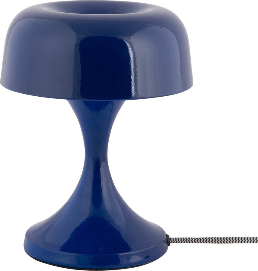 Modrá kovová stolní lampa (výška 20 cm) Moda Retro – Leitmotiv