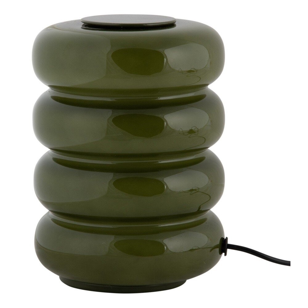 Khaki skleněná LED stolní lampa (výška 16,5 cm) Aro – Leitmotiv