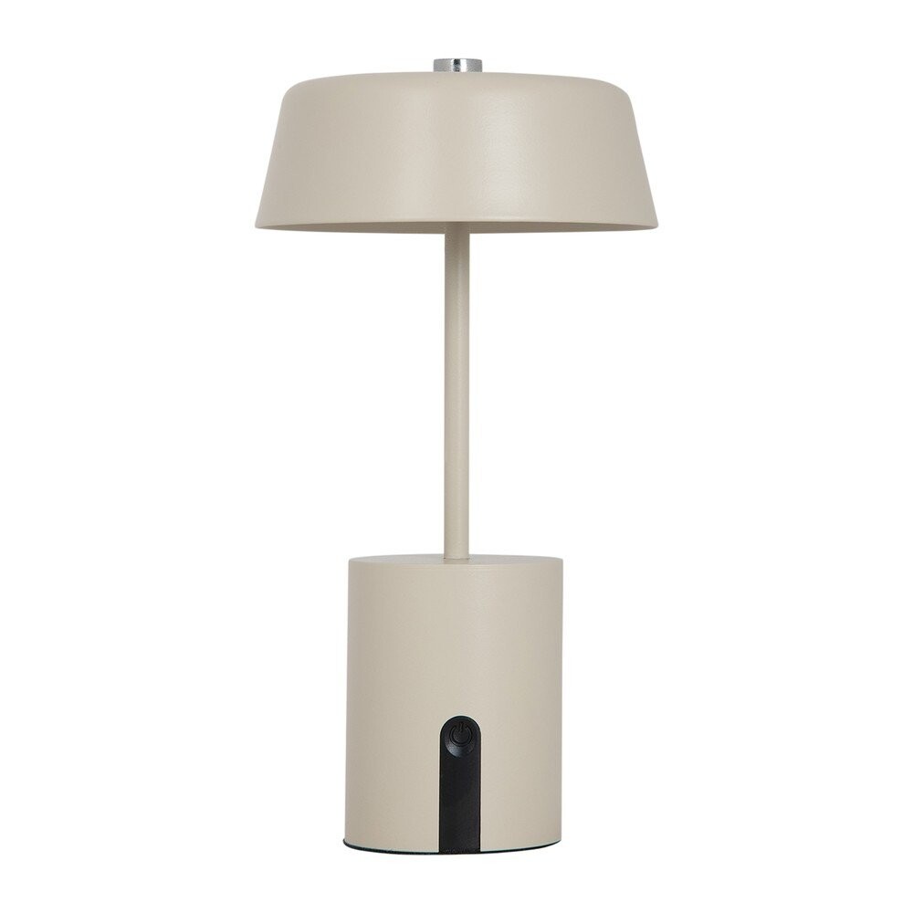 Béžová kovová LED stolní lampa (výška 22,5 cm) Elemental LED – Leitmotiv