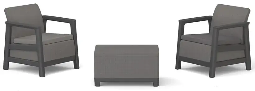 Keter Set SCANDI LINEA BALCONY - grey/grafit