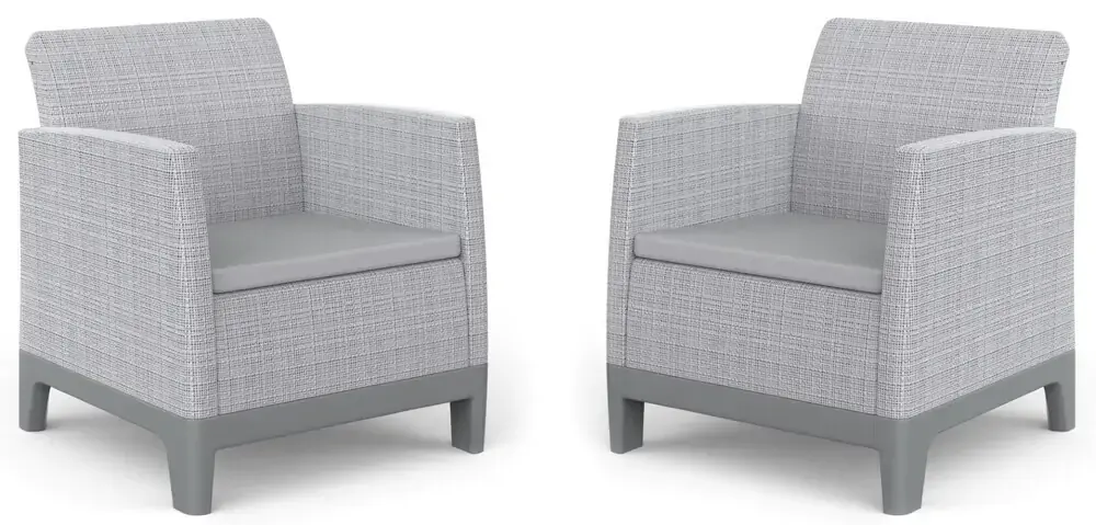Keter SCANDI FORMA DUO SET - Ash grey/Storm grey