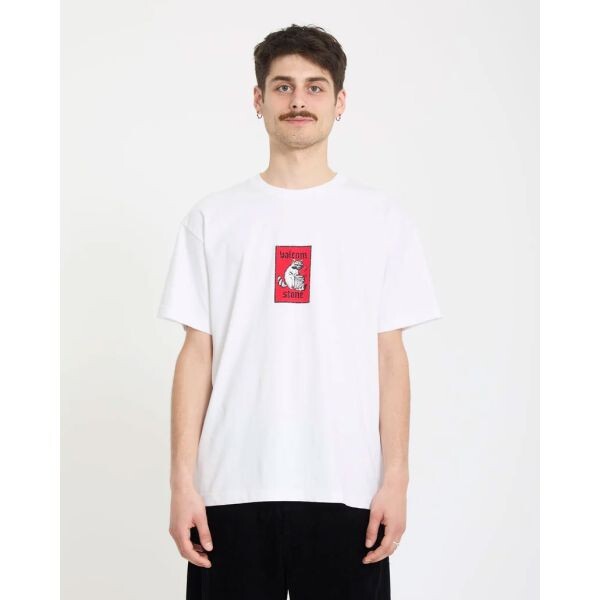 Triko Volcom Rockout S/S - Bílá - L