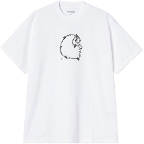 Triko Carhartt Wip Barbwire C S/S - Bílá - L