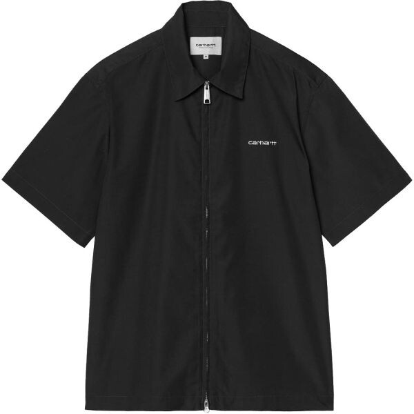 Košile Carhartt Wip Postal Zip S/S - Černá - L