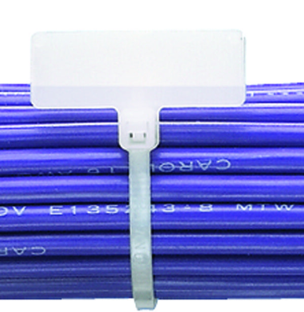 Panduit Plf1M-C. Cable Tie, Flag/marker, 109Mm L, Nylon, Natural, 18Lb, Pk100