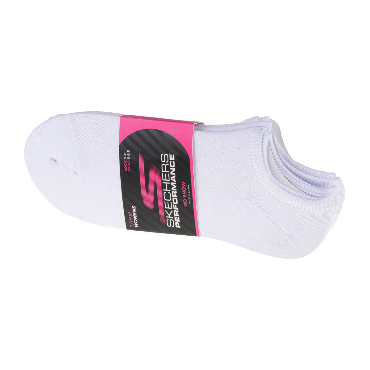 Skechers  3pk Womens Super Stretch Socks  Bílá