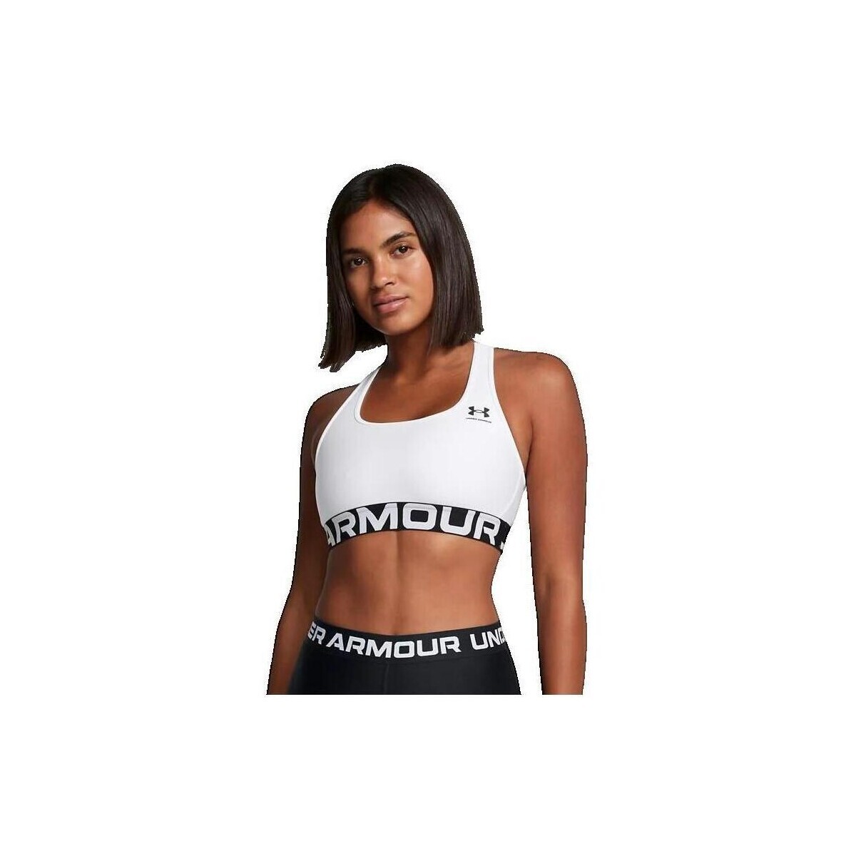 Under Armour  Soutien-Gorge De Marque Heatgear Mid  Bílá