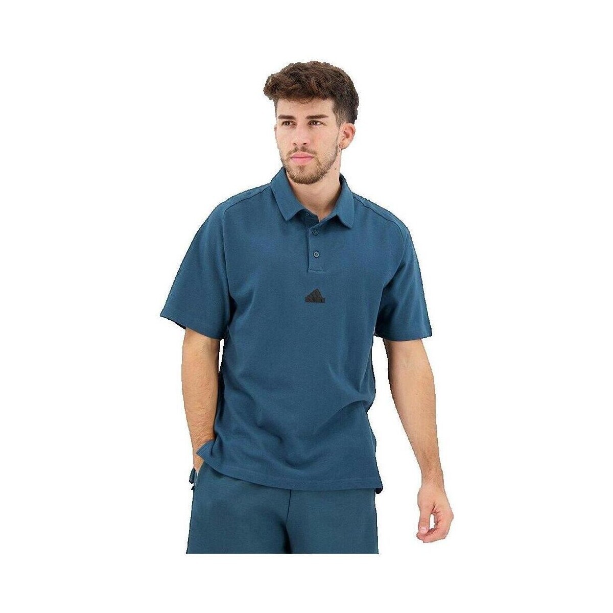 adidas  Polo manches courtes  Z.N.E. Premium  Modrá