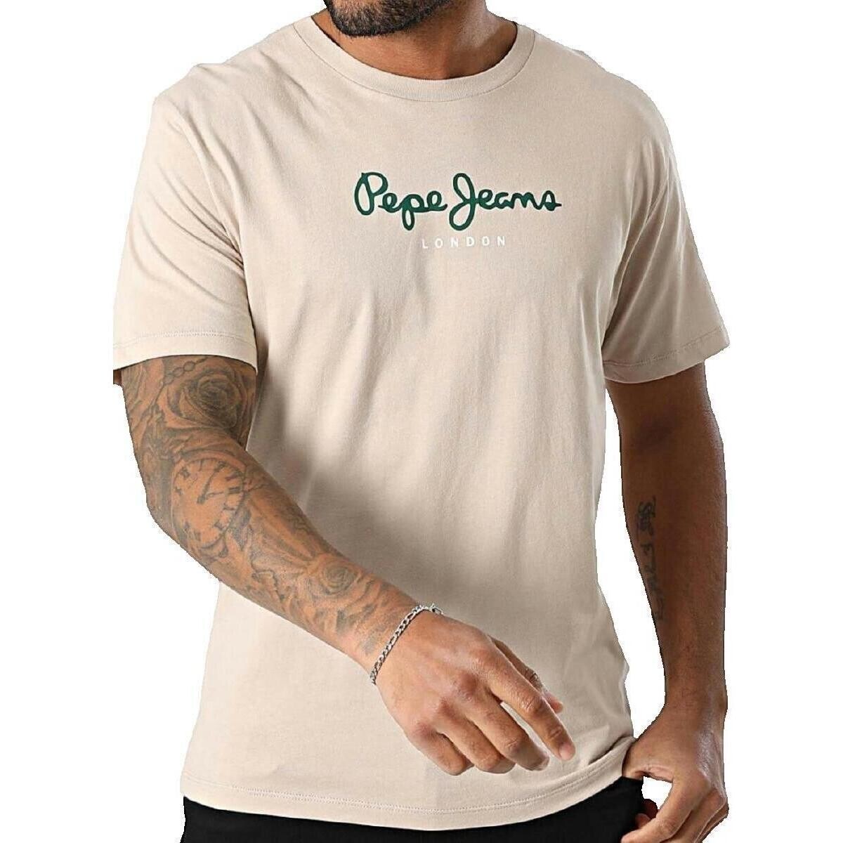 Pepe jeans  T-shirt Pepe Jeans Eggo N beige  Béžová