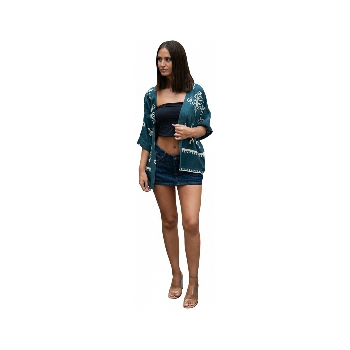 Isla Bonita By Sigris  Kimono  Zelená