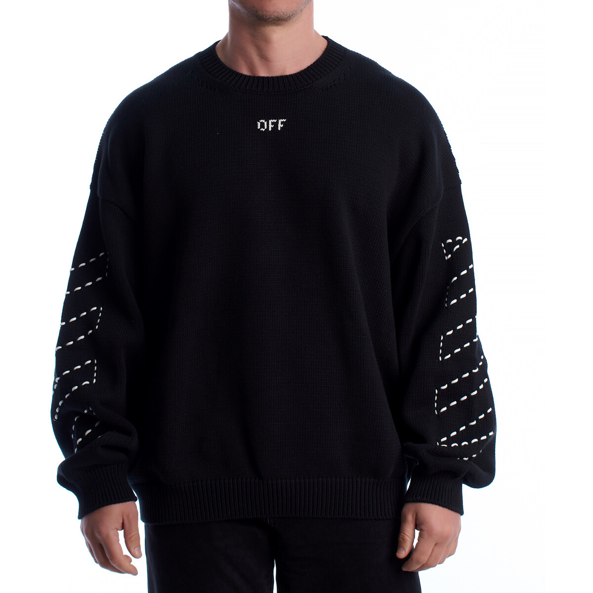 Off-White  OMHE191C99KNI001-1061  Černá