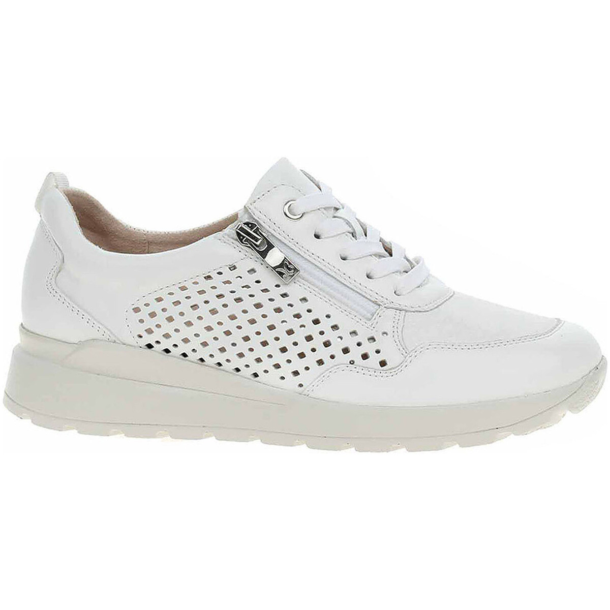 Caprice  Dámské polobotky  9-23764-46 white-silver  Bílá