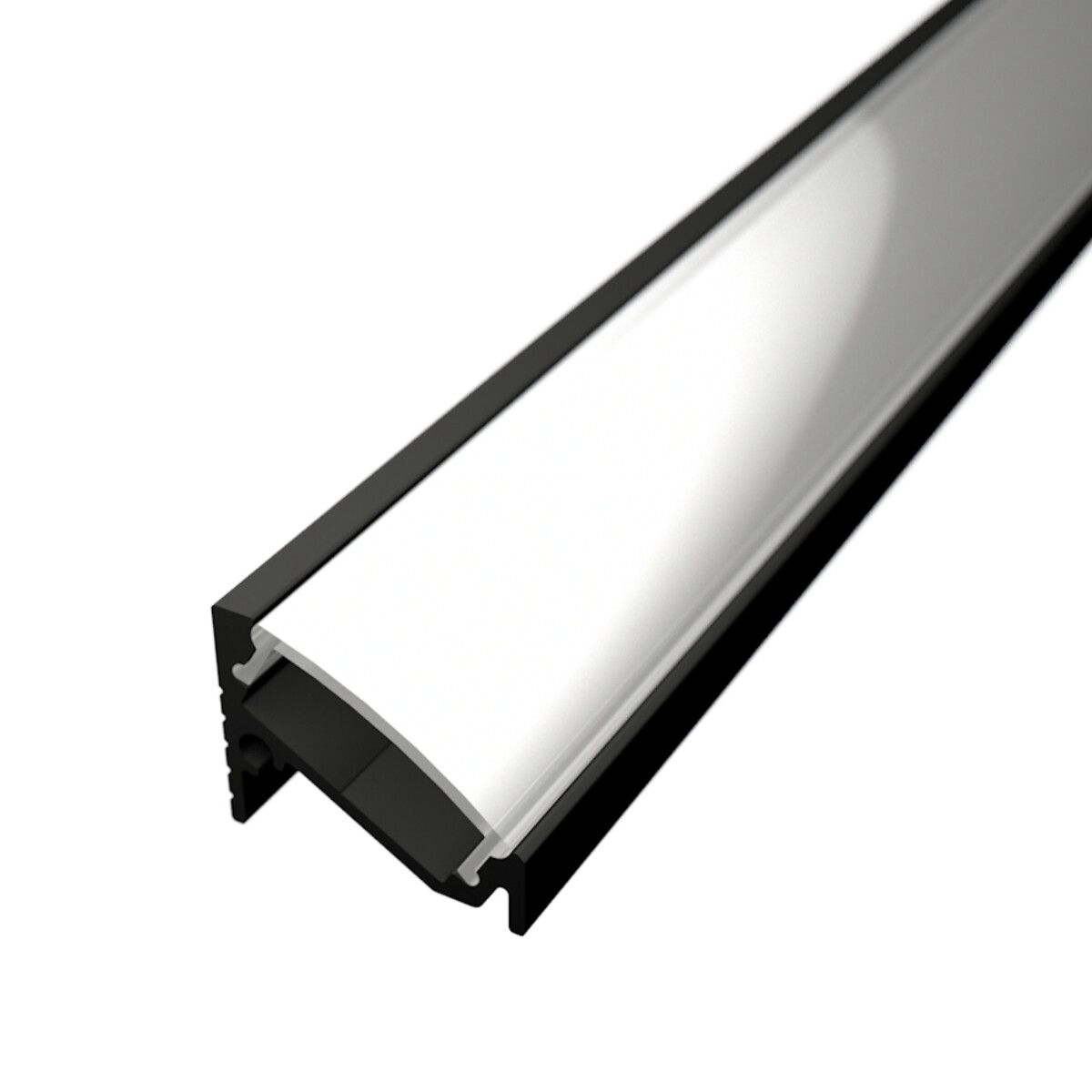 LED Solution Rohový profil pro LED pásky R8 černý Vyberte variantu a délku: Profil bez difuzoru 2m LP206B