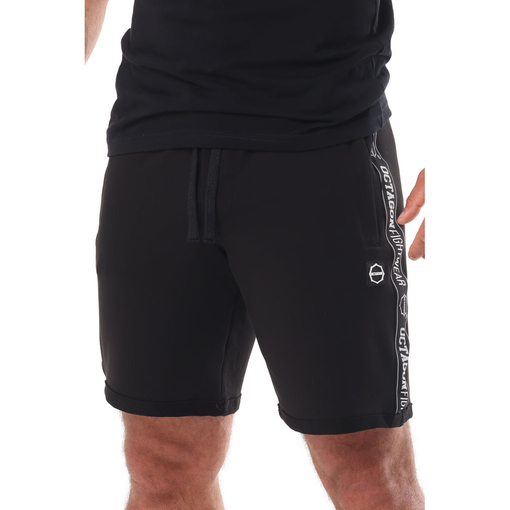Kraťasy pánské Octagon Stripe - černé, L