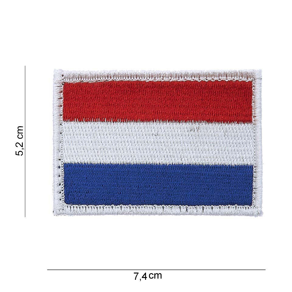 Nášivka textilní Fostex vlajka Nizozemsko 5,2x7,4 cm - barevná