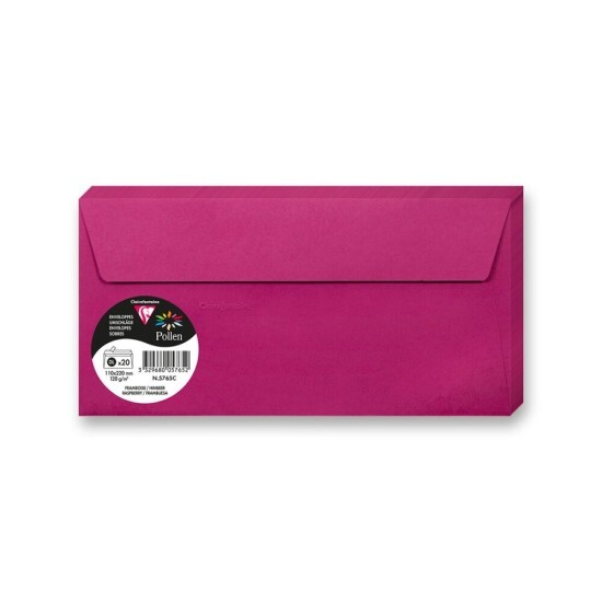 Clairefontaine Barevná obálka DL samolepicí - malinová - 1 ks - 1330/1057650