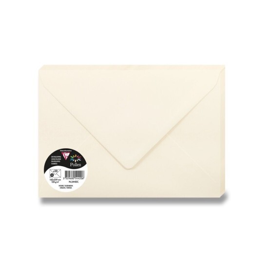 Clairefontaine Barevná obálka C5 - krémová - 1 ks - 1330/1054420