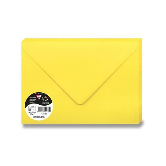 Clairefontaine Barevná obálka C5 - tm. žlutá - 1 ks - 1330/1055620